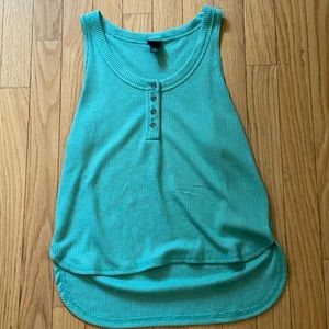 Women’s Medium Blue Tank With Buttons